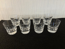 7 verres à whisky modèle côte plate en cristal de Saint Louis (prix à la pièce)