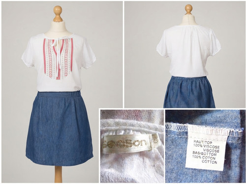 Robe été matière haut - été,