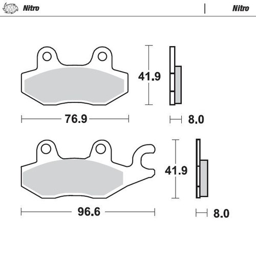 Motomaster avant gauche nitro - avant,