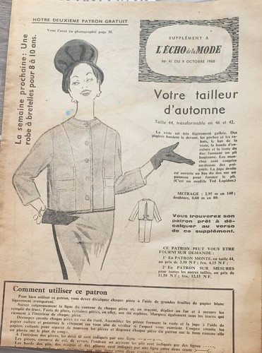Patron tailleur jupe - tailleur, veste