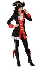 Déguisement Femme Capitaine PIRATE M/L 40/42 Comodor Caraibes NEUF Pas cher