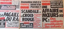Lot "MINUTE" 872-873-874 Scandale  CROIX-ROUGE, BOUMEDIENE fils de pied-noir ?