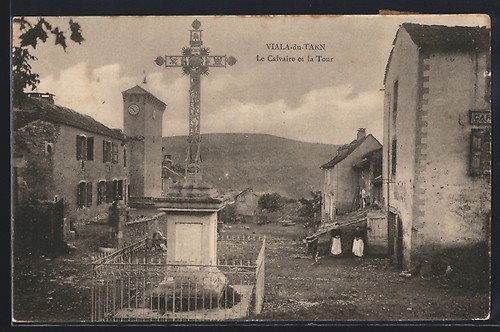 Cpa viala tarn le calvaire - cpa, viala-du-tarn,