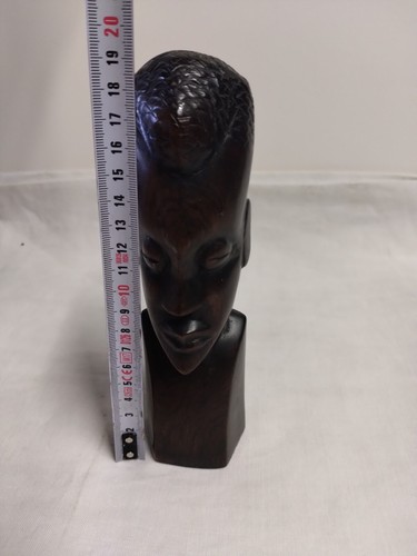 Statue tête africaine bois - tête,