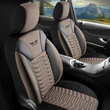 Housses De Siège Auto Compatibles Avec Renault Twingo En Noir Beige 768N043