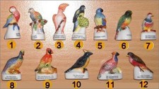 2002 ALCARA OISEAUX TROPICAUX FEVE PORCELAINE 3D AU CHOIX