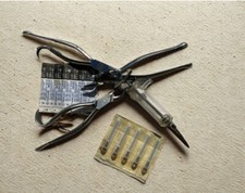 ANCIENNE SERINGUE VERRE ET DAVIERS ANCIENS