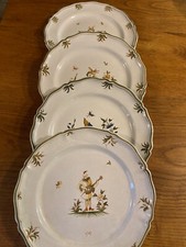 Série de 4 assiettes plates