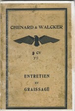 Notice entretient pour chenard