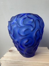 Grand vase art - vase, bleu
