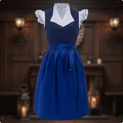Robe dirndl bavaroise col v - bavaroise,