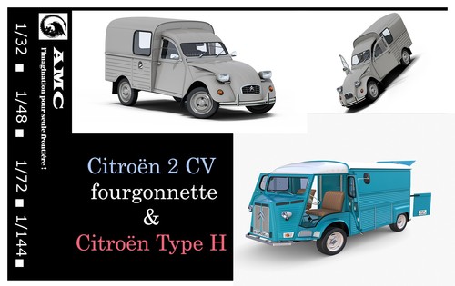 Citroen 2cv fourgonnette - 1/48,