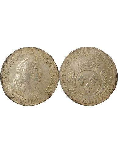 France louis xiv ecu argent - -,