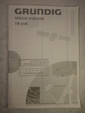 Ancien Manuel D'utilisation Grundig Satellite TV Récepteur STR 6100 Multilingue