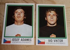 2 STICKERS PANINI WORLD CUP MÜNCHEN 74 2 JOUEURS TCHÉCOSLOVAQUIE 361/362