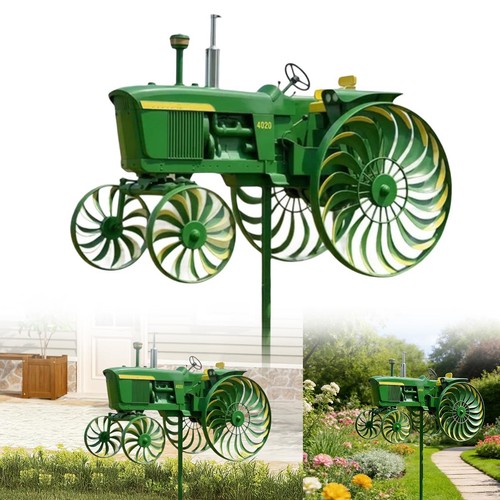 Moulin vent tracteur fer - vent,
