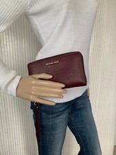 Porte monnaie Portefeuille Michael Kors Cuir bordeaux S114