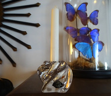 Bougeoir cristal de Saint Louis forme torsadé  Ø 7 cm - Etat neuf