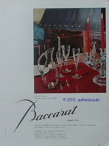 Publicite baccarat cristal - baccarat,