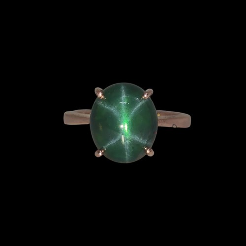 Bague saphir étoile - , verte