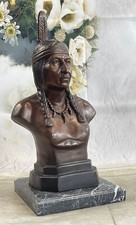 Native Indien Chef Bronze