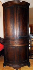 Armoire d'angle en bois noble