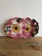 Plat ancien barbotine