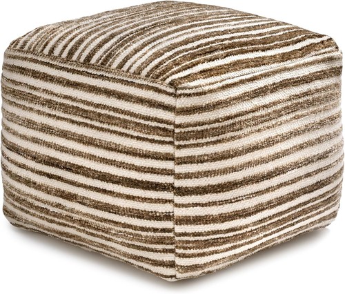 W handmade pouf - 16", 22"