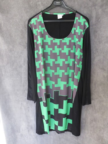 Robe pull noir - robe, vert