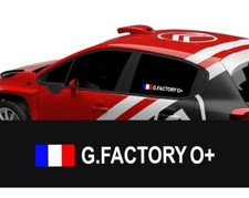 2 X NOM PILOTE + DRAPEAU RALLYE COURSE AUTOCOLLANT STICKER PILOTE COURSE