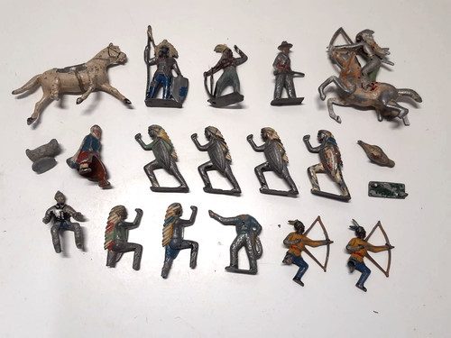 Lot anciens soldats plomb - lot, d'anciens