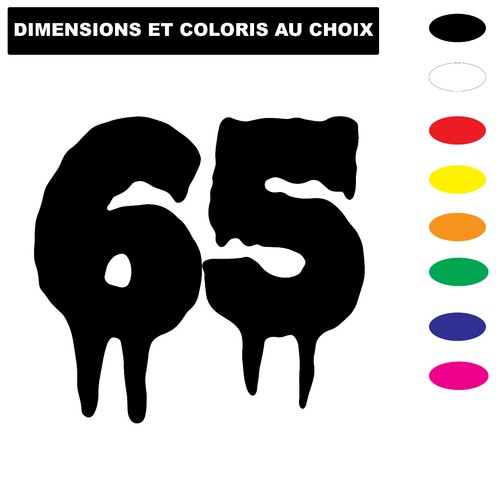 Numéro sticker personnalisé