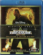 NATIONAL TREASURE [NICOLAS CAGE] BLU-RAY COLLECTOR'S EDITION LIKE NEW USA IMPORT