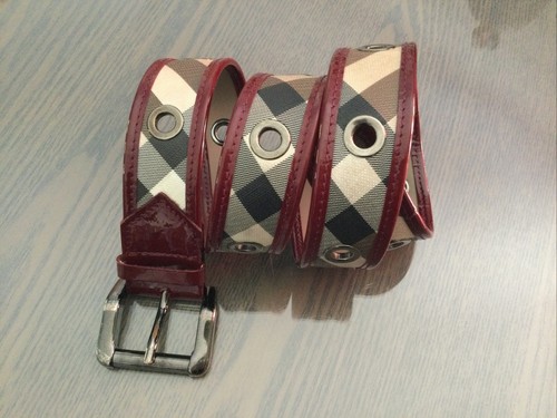 Ceinture burberry cuir verni - cuir,