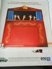 Publicté Advertising 1996  La Peugeot 806 la voiture pour les enfants