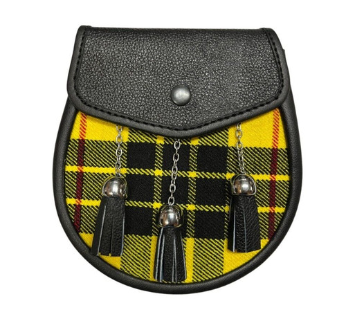 Sporran cuir tartan macleod - sporran, en