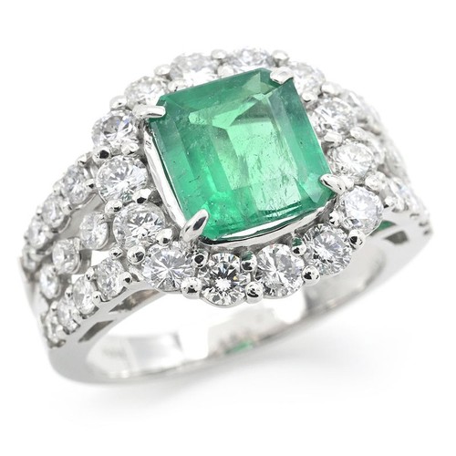Bague émeraude naturelle - Émeraude,