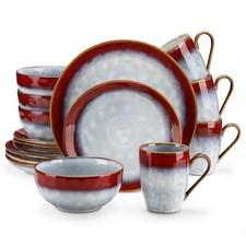 Ensemble vaisselle rouge