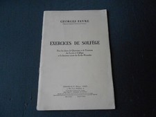 ♫ Méthode Exercices de solfège Georges FAVRE Paris France DURAND & Cie éditeur ♫