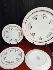 6 Assiettes Fromages Et Son Plat  De Service Villeroy Et Boch Collection Bistrot
