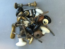 lot anciennes poignéesportes divers matières porcelaine vintage french antique