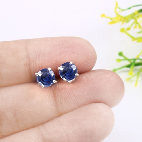 Boucles oreilles saphir - boucles,