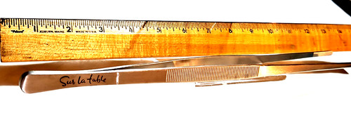 Plating tongs sur table - la, 12"