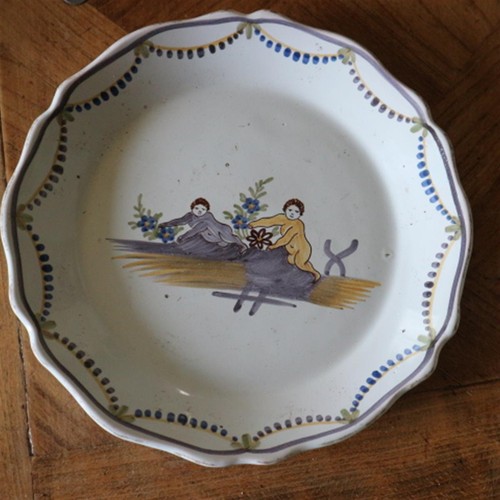 Ancienne assiette ceramique - ancienne,