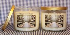 2 Bath & Body Works White Barn LEAVES 3-Wick 14.5 oz Candle