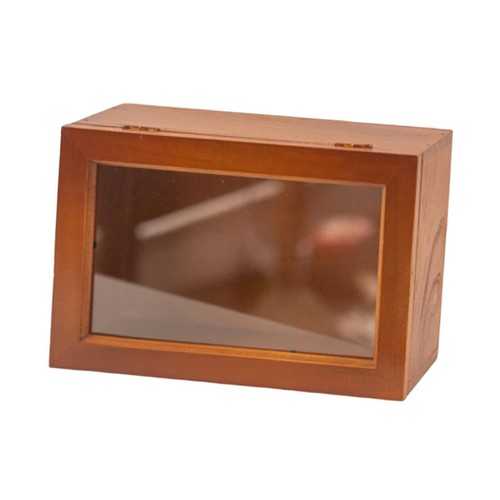 Mini vitrine bois avec - vitrine,