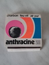 POCHETTE D ALLUMETTES ANTHRACINE 20 CHARBON FEU VIF AIR PUR donné par houillères