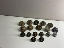 18 boutons de gilet - vénerie