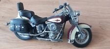 Moto miniature Franklin Mint 1986 Harley Davidson Héritage Softail Classic Borde