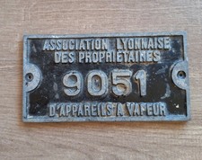 ANCIENNE PLAQUE INDUSTRIELLE